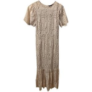 Zara - Pink Floral Lace Dress